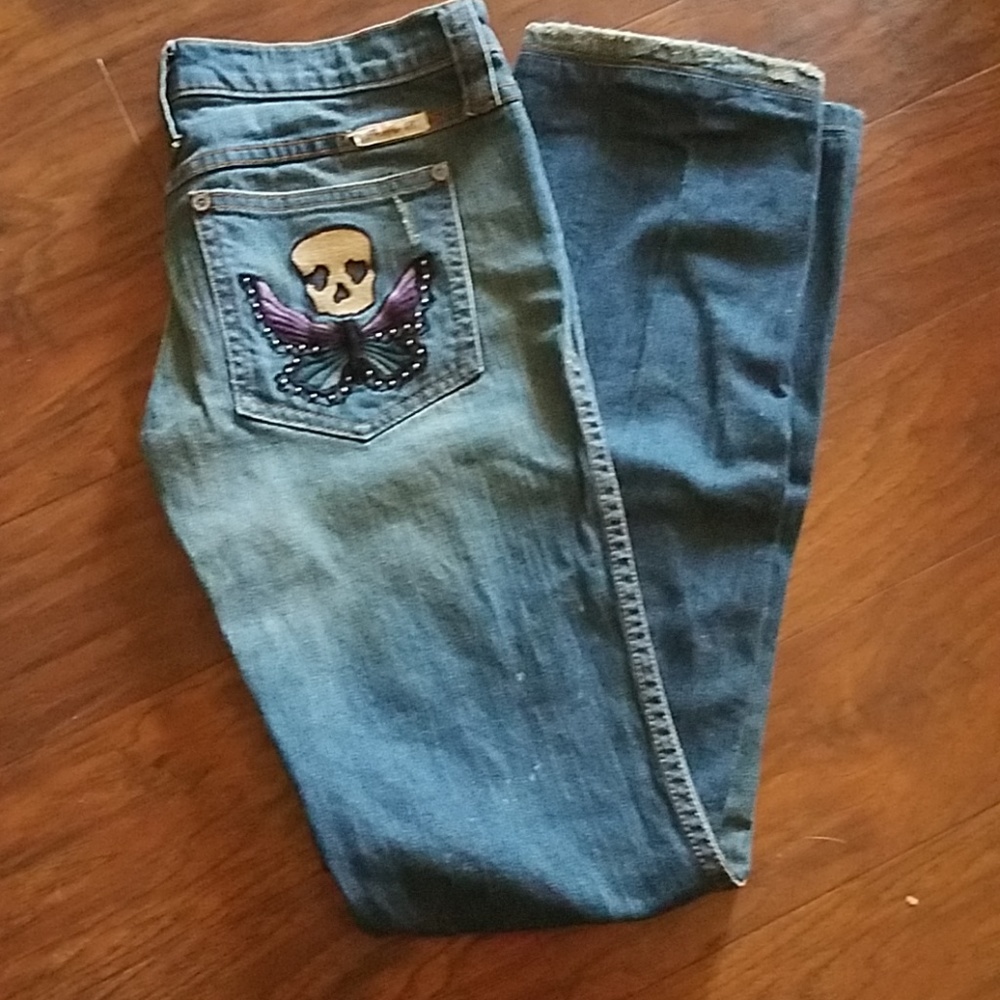 Distressed frankie b jeans